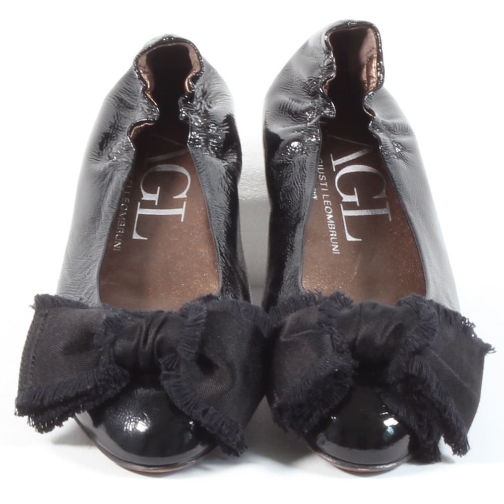 AGL Attilio Giusti Leombruni Satin Bow Ballet Flat - Picture 2 of 6